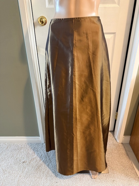 Ronni Nicole Dresses & Skirts - Y2K Ronni Nicole by Ouida Iridescent Bronze Satin Maxi Skirt M Trending Fall